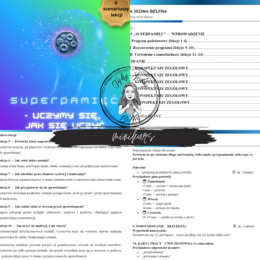 „SUPERPAMIĘĆ  – UCZYMY SIĘ, JAK SIĘ UCZYĆ” CZ. II - MINIKURS ROZWIJANIA UMIEJĘTNOŚCI UCZENIA SIĘ  DLA UCZNIÓW KLAS IV–VI