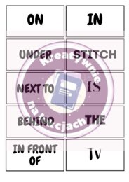 Prepositions of Place – zestaw kart pracy z bohaterem Stitch
