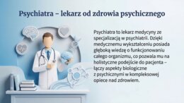 Zdrowie psychiczne. Psycholog, psychoterapeuta, psychiatra – czym się różnią? (gazetka szkolna / prezentacja)