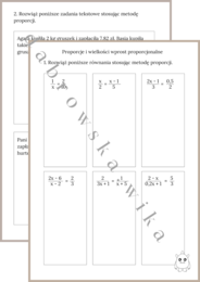 Proporcje - karta pracy