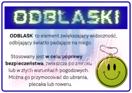 Świeć przykładem - noś odblaski - gazetka