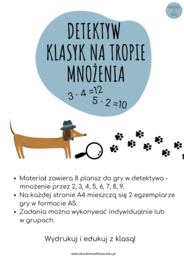 DETEKTYW KLASYK NA TROPIE MNOŻENIA - OBLICZANKA - WYSZUKIWANKA