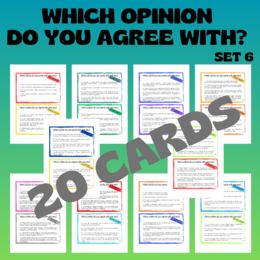 WHICH OPINION DO YOU AGREE WITH? CARDS SET 6