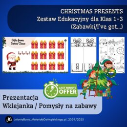 Christmas - zabawki, kolory, I have got... - klasy 1-3