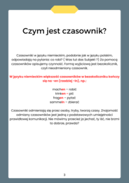 Czasowniki niemieckie dla początkujących. Część I, czas teraźniejszy Präsens. Dla pracujących i mieszkających w Niemczech.