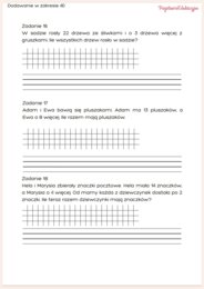 400 zadań tekstowych na dodawanie i odejmowanie w zakresie 100