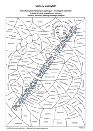 Idol czy autorytet? - mozaika językowa / karta pracy