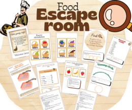 Escape room - food ,  język angielski