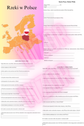Rzeki w Polsce - 52 Karty Pracy