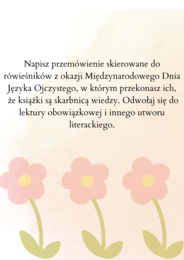 Przemówienie! Gotowe przemówienie do wydruku! Egzamin ósmoklasisty! HIT!