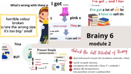 Brainy 6, unit 2, materiały dodatkowe- korepetycje, szkoła- mówienie, dodatkowe zadania na bazie tego co w podręczniku