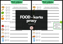 LUNCHBOX - karty pracy z tematu jedzenie