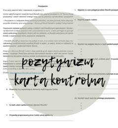 Pozytywizm - Karta kontrolna
