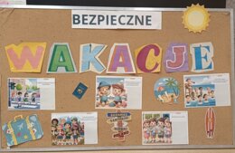 Gazetka "Bezpieczne wakacje" i kolorowanka XXl oraz A4
