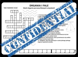 Drgania i fale - krzyżówka