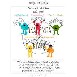 DRUŻYNA CZĘŚCIAKÓW, CZYLI CZĘŚCI MOWY DLA KLAS 2-3