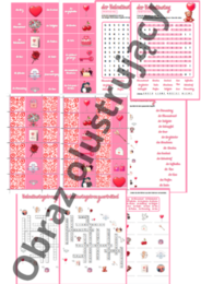 💖 Walentynkowy zestaw gier i kart pracy do niemieckiego! 💖