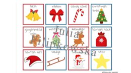 Christmas memory/ Boże Narodzenie/ Christmas/ Memory/ Gra/ Gra językowa/ Karty obrazkowe/ Zabawa/ Dzieci/ Warm-up/ Rozgrzewka/ Słownictwo/ SP 1-3/ SP 4-6/ SP 4-8/ SP 8