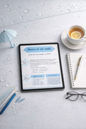 Scenariusz lekcji. Temat: Deszcz to nie nuda