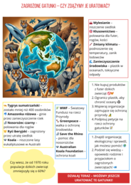 Plakaty edukacyjne. Ekologia. Ochrona środowiska. Recykling. Energia odnawialna. Lasy.