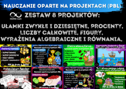 Innowacja matematyczna. Nauczanie Oparte na Projektach (PBL) dla kl.5-8. Zestaw 8 projektów.