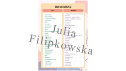 Do vs Make / Matura/ English/ Matura Exam/ Maturzysta/ Liceum/ Przydatne/ Słownictwo/ Wyrażenia/ Must have matura