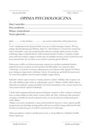 Teczka psychologa - DOKUMENTACJA