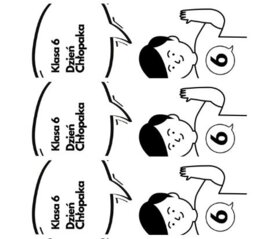 Zakładka na Dzień Chłopaka dla KLASY 6.