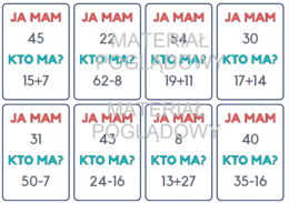 Ja mam... Kto ma...? Dodawanie i odejmowanie