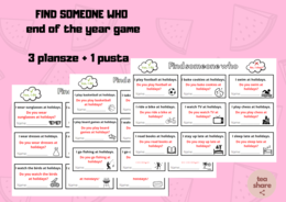 Find someone who - gra na koniec roku dla dzieci