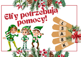 Elfy potrzebują pomocy! - ćwiczenie językowe i matematyczne