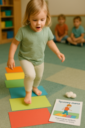 Deszczowy tor przeszkód – karty zadań ruchowych