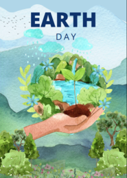 🌍 Plakat „Earth Day” – piękna i inspirująca dekoracja edukacyjna 🌱✨