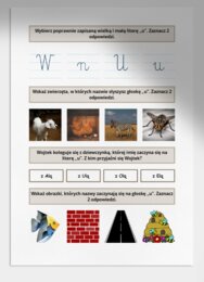 U i u. Karta pracy. Sprawdzian