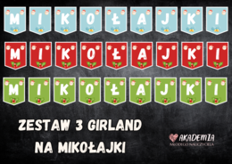 MIKOŁAJKI GIRLANDA - ZESTAW