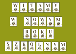 POWRÓT DO SZKOŁY – girlanda – napis – gazetka - szkoła - wersja 4