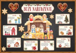 BOŻE NARODZENIE - zestaw materiałów (duża grafika)