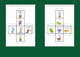 WAKACYJNE OPOWIEŚCI Z KOSTKĄ - ćwiczenia redakcyjne - 11 szt. - wakacje - lato - opowiadanie