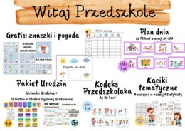 HIT - Witaj Przedszkole - 5 pakietów + znaczki i pogoda gratis - PROMOCJA do końca SIERPNIA