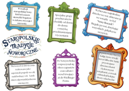 Gotowa gazetka, ozdoba - Staropolskie Tradycje Noworoczne, Nowy Rok / możliwość własnej aranżacji