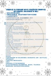 Zimowa książeczka aktywności