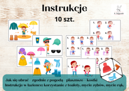 Instrukcje dla przedszkolaka - Jak się ubrać, mycie zębów, rąk, korzystanie z toalety - łazienka