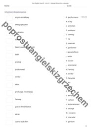 English Class B1 – Unit 4 – testy