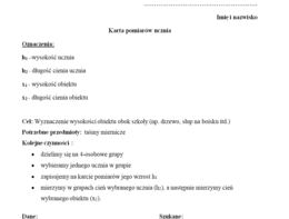 Temat : Doświadczenie i pomiar wielokrotny (SP kl.7, 8) - fizyka