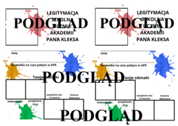 Legitymacja Akademia Pana Kleksa
