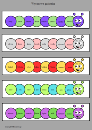 Wyrazowe gąsienice – zabawa edukacyjna
