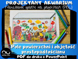 Pole powierzchni i objętość prostopadłościanu. Projekt matematyczny: Zaprojektuj Akwarium. Nauczanie Oparte na Projektach (PBL) dla kl.5-8.