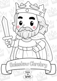 Historia dla najmłodszych. Kolorowanki i łamigłówki z bohaterami Polski.