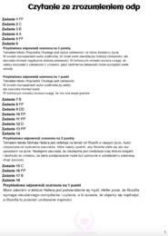 Zadania egzaminacyjne z j.polskiego - Czytanie ze zrozumieniem