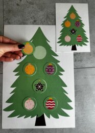 Układanka lewopółkulowa-choinka